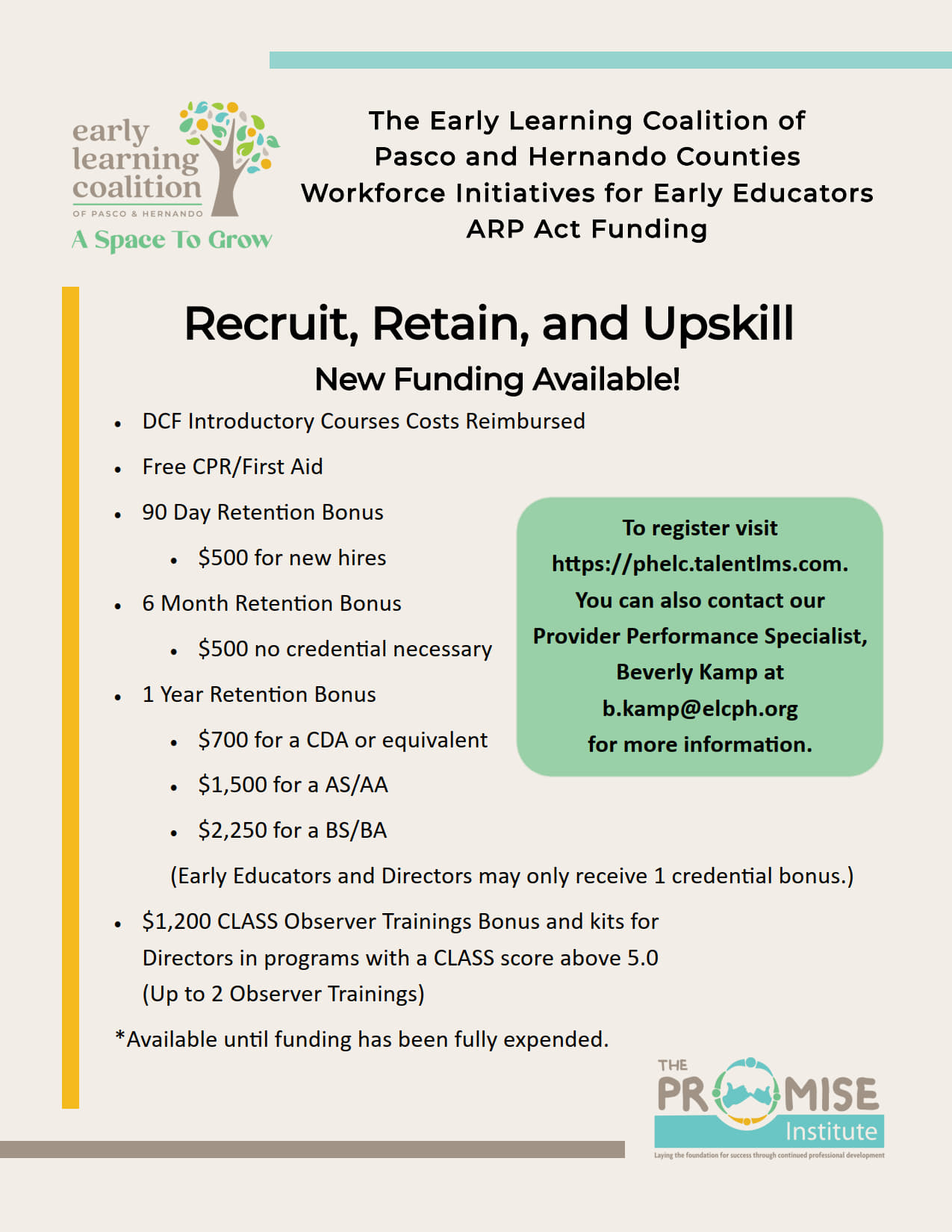 Workforce Initiatives for Early Educators Now Available! - Early ...