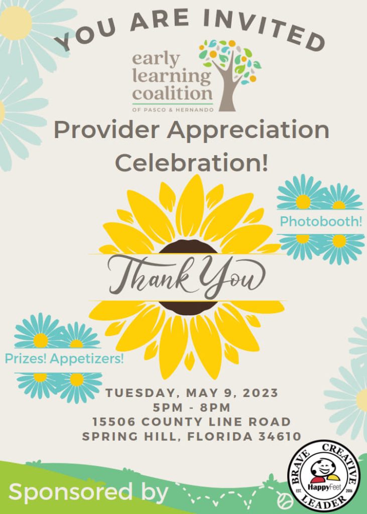 Provider Appreciation Week! Early Learning Coalition of Pasco and Hernando Counties, Inc.